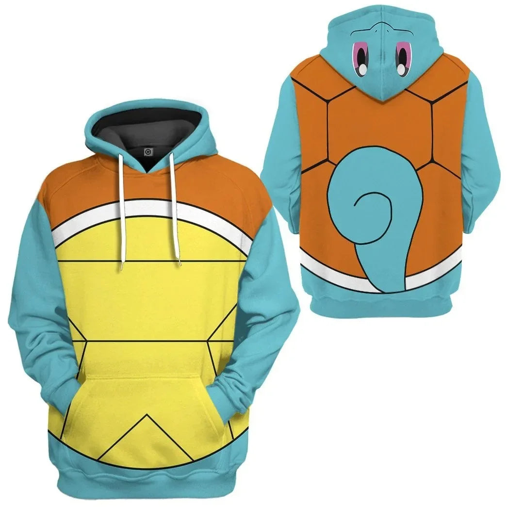 Pokemon Hoodies for Children Anime Elf Pikachu Peripheral Two-dimensional 3D Printed Sweatshirts, The Best Gift