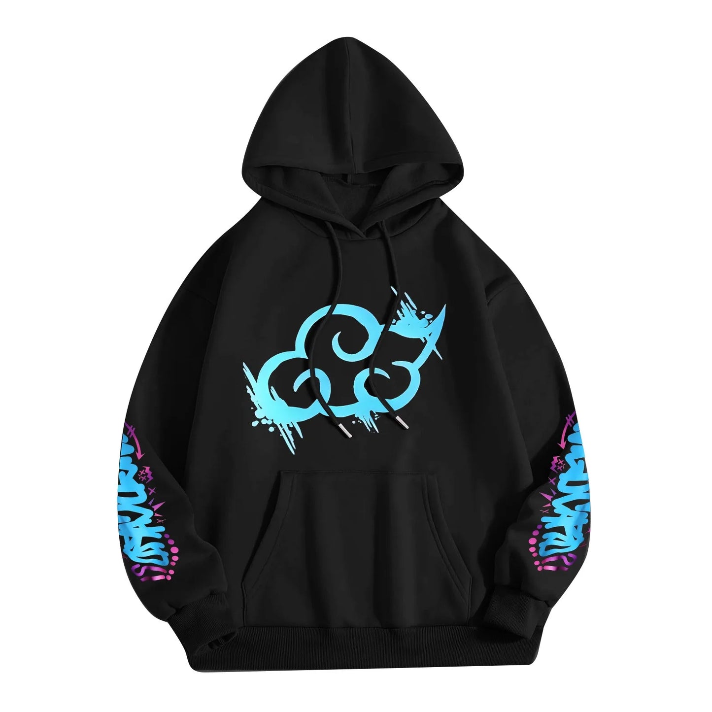 Y2k Arcane Jinx Cute Hooded Anime Print Harajuku Kawaii Sweatshirt Long-sleeved Cartoon Fleece Clothes Moletom Fashion Pullovers