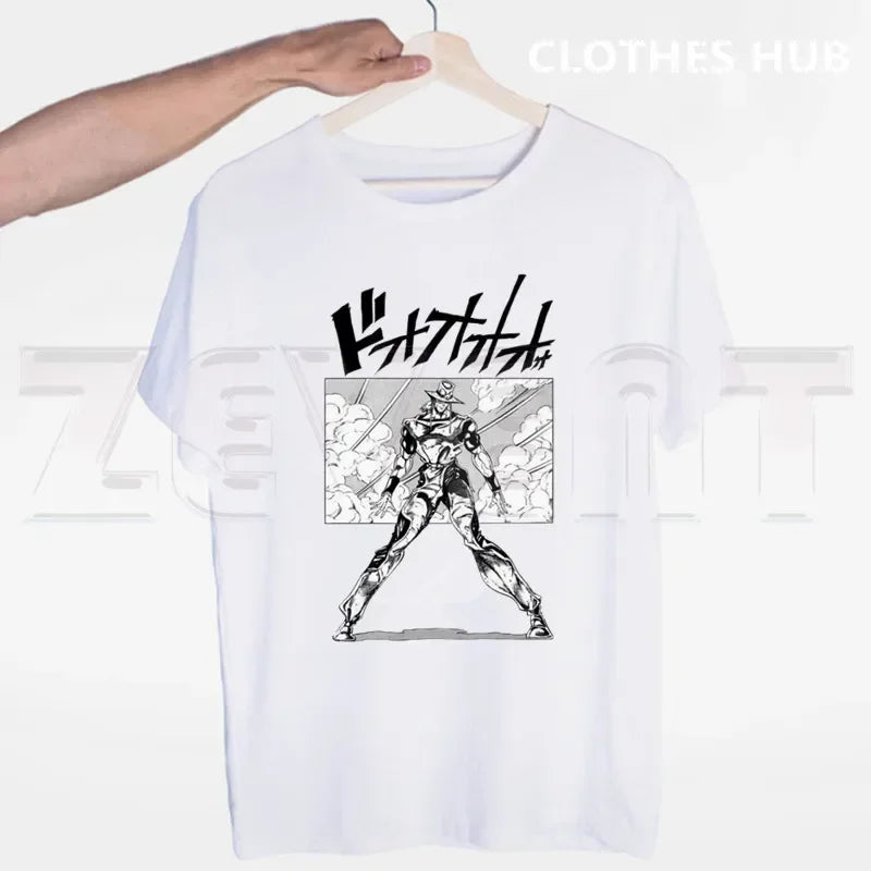 JoJo Bizarre Adventure Stone Ocean Steel Ball Run JoJo Lion Men T Shirt O-neck Casual Summer T-shirt Man Woman Tees Tops