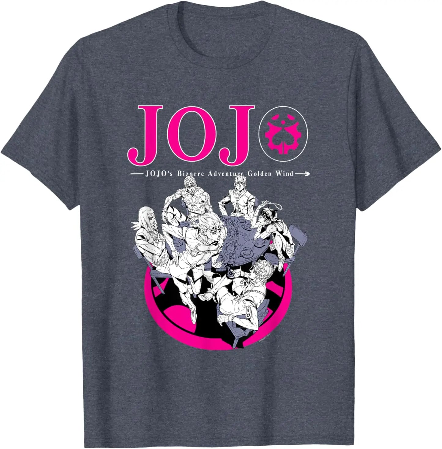 JoJo's Bizarre Adventure Part 5 Golden Wind Bruno's Gang T-Shirt Summer 100% Cotton Oversized Graphic T Shirt Top Summer Men