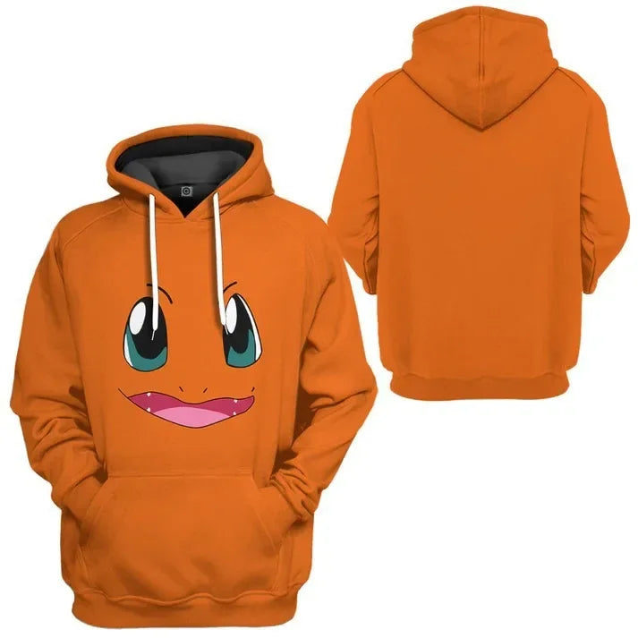 Pokemon Hoodies for Children Anime Elf Pikachu Peripheral Two-dimensional 3D Printed Sweatshirts, The Best Gift