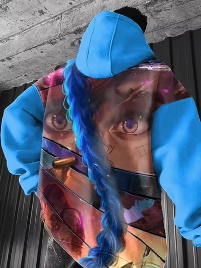 Popular Arcane League Jinx 3d Print Hoodie Men Women Fashion Anime Hoodies Sweatshirt Coat Women Sweat Men Clothes New Tracksuit