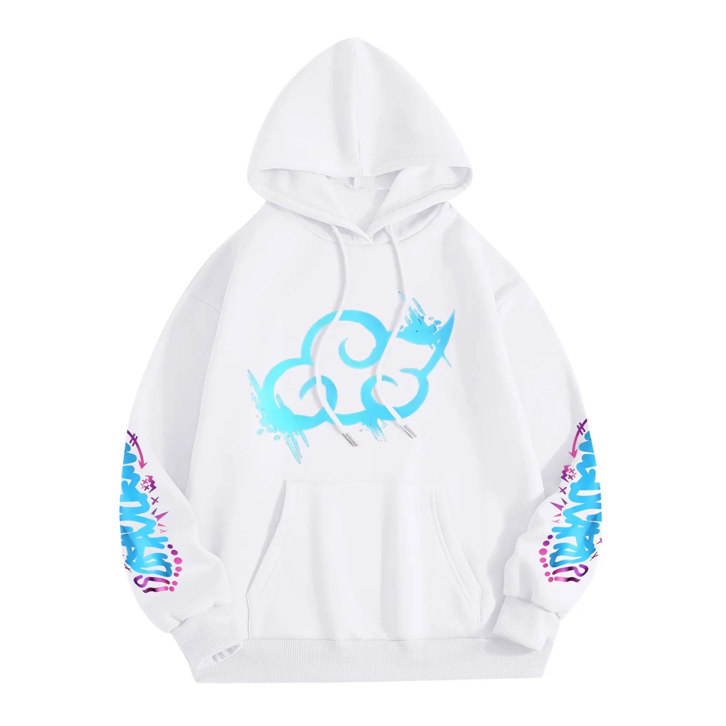 Y2k Arcane Jinx Cute Hooded Anime Print Harajuku Kawaii Sweatshirt Long-sleeved Cartoon Fleece Clothes Moletom Fashion Pullovers