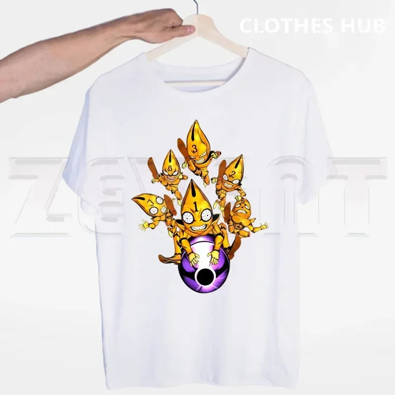 JoJo Bizarre Adventure Stone Ocean Steel Ball Run JoJo Lion Men T Shirt O-neck Casual Summer T-shirt Man Woman Tees Tops