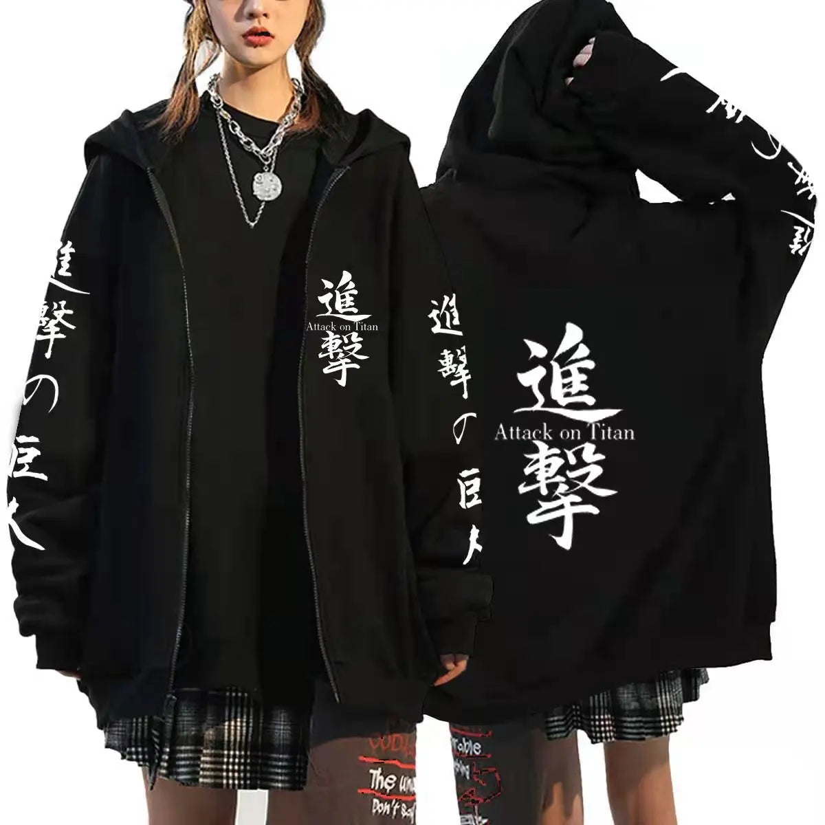 New Anime Attack on Titan Hoodie Zip Up Hoodies Sweatshirts Levi Ackerman Shingeki No Kyojin Hoodie Men Sportswear Cosplay Cloth