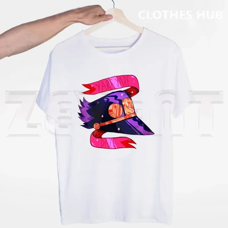 JoJo Bizarre Adventure Stone Ocean Steel Ball Run JoJo Lion Men T Shirt O-neck Casual Summer T-shirt Man Woman Tees Tops