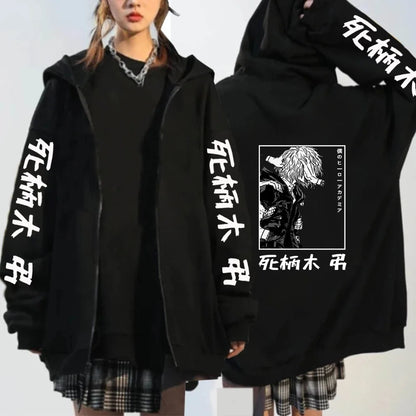 Spring Autumn Japan Anime My Hero Academia Men Women Oversized Zipper Hoodie Shigaraki Dabi Harajuku Street Streetwear Hooded