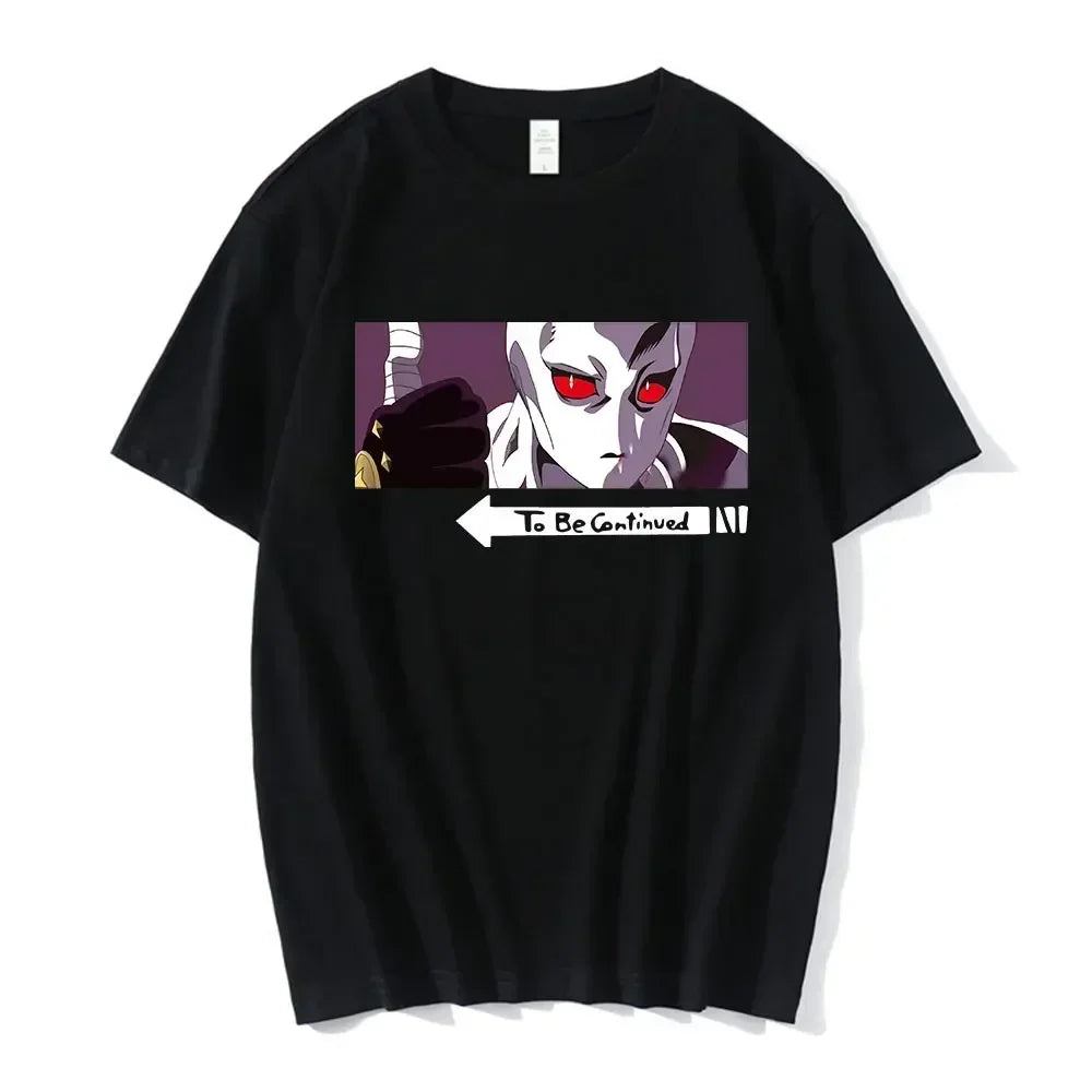 Anime Jojo Bizarre Adventure Graphic Men‘s T-Shirt Women Fashion Short Sleeve Casual Tops Cotton Oversize Tops Streetwear