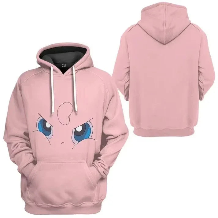 Pokemon Hoodies for Children Anime Elf Pikachu Peripheral Two-dimensional 3D Printed Sweatshirts, The Best Gift