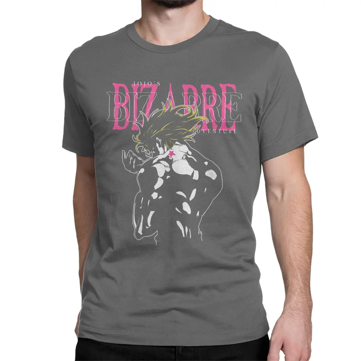 Men Women T-Shirt DIO With Joestar Birthmark Japanese Anime Vintage Cotton Tees JOJOs Bizarre Adventure T Shirt Tops Big Size