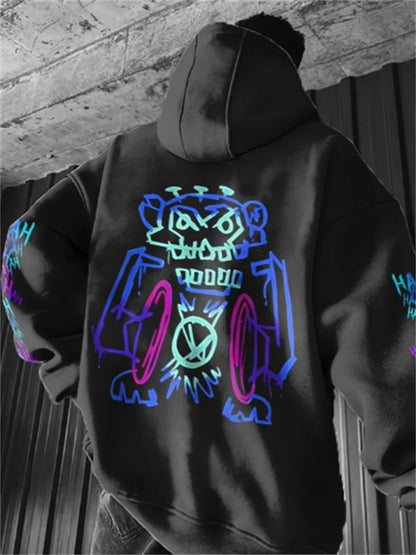 Anime Arcane League Jinx 3d Print Graphic Hoodies Men Fashion Oversize Hoodie Boy Coat Women Sweat Moletom Men Clothes Tracksuit