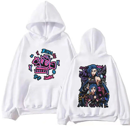 Hot Anime Arcane Hoodie Harajuku Hip Hop Pullover Tops Sweatshirt Fans Gift Streetwear Women/Men Sweatshirts Pullovers Hooded